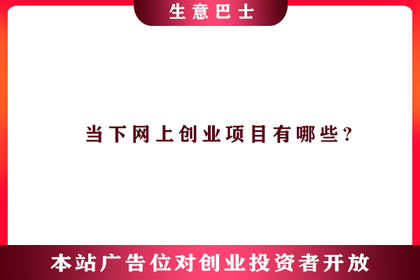 網(wǎng)上創(chuàng)業(yè)項目