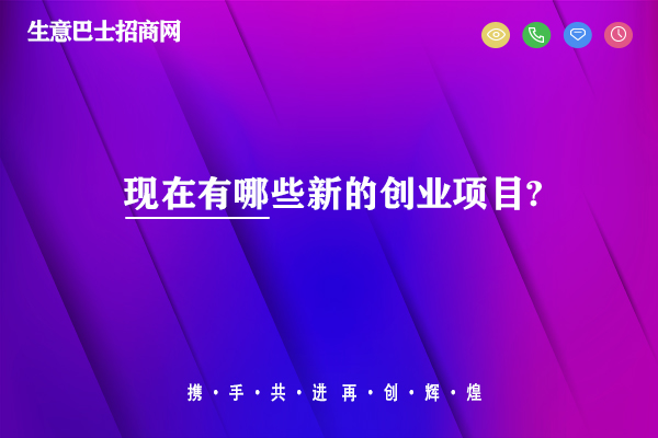 現(xiàn)在有哪些新的創(chuàng)業(yè)項目?